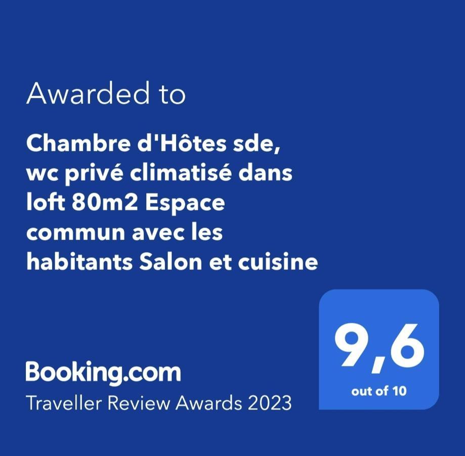 Chambre D'Hotes Sde, Wc Prive Climatise Dans Loft 80M2 Espace Commun Avec Les Habitants Salon Et Cuisine Apartment ตูลง ภายนอก รูปภาพ